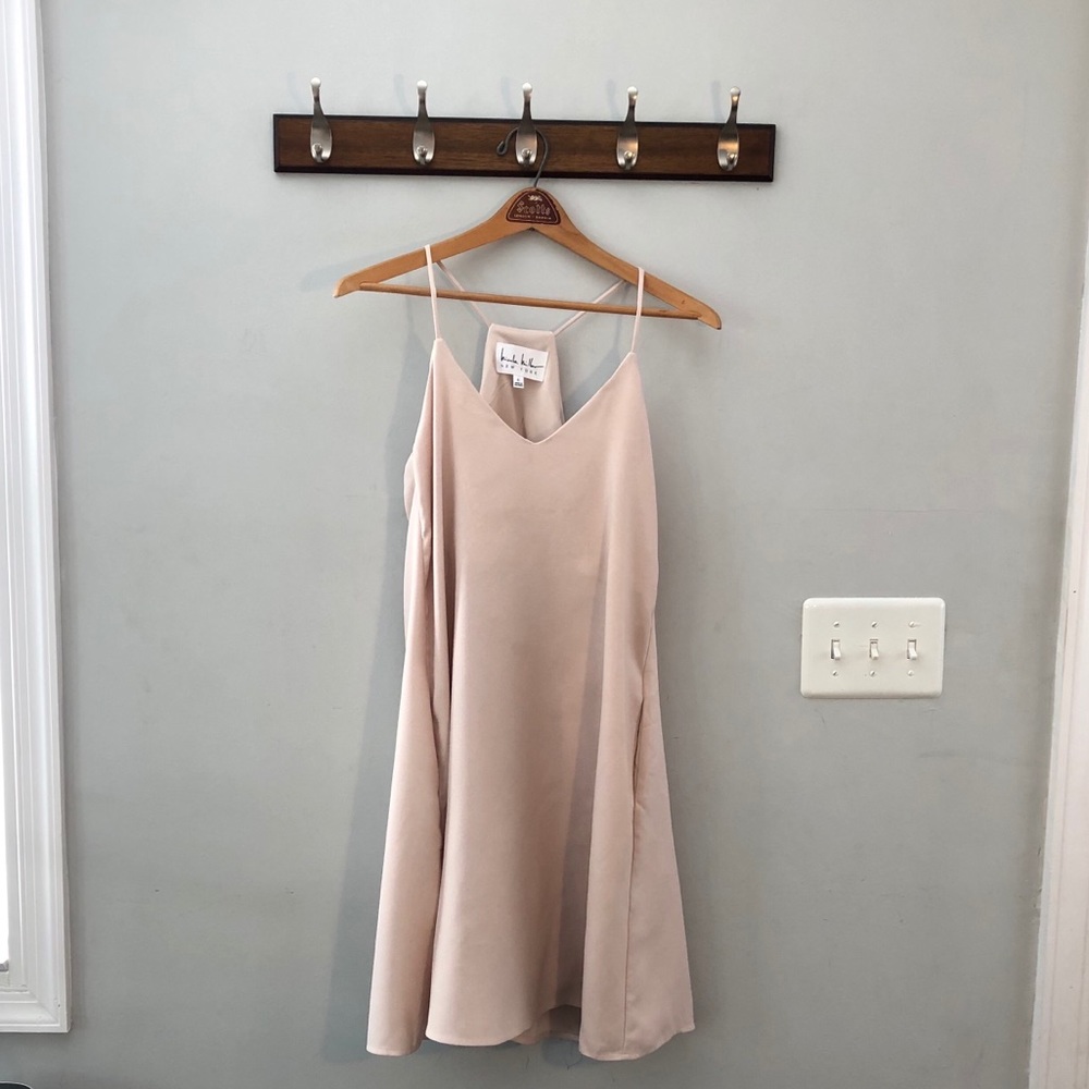 Nicole Miller New York Sz 8 Beige Dress Like New